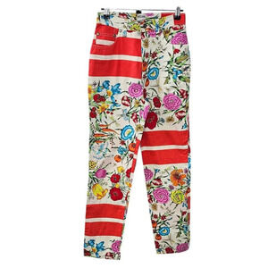Moschino Jeans Vintage Floral Allover Print Size 27 Y2K Cotton